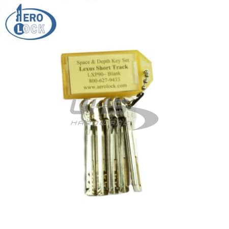 Aerolock AeroLock: Lexus TOY48 (Short) LXP90 Space & Depth Keys (LEX2) AER-LEX2